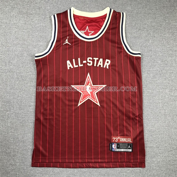 Maillot Enfant All Star 2024 Los Angeles Lakers LeBron James NO 23 Rouge